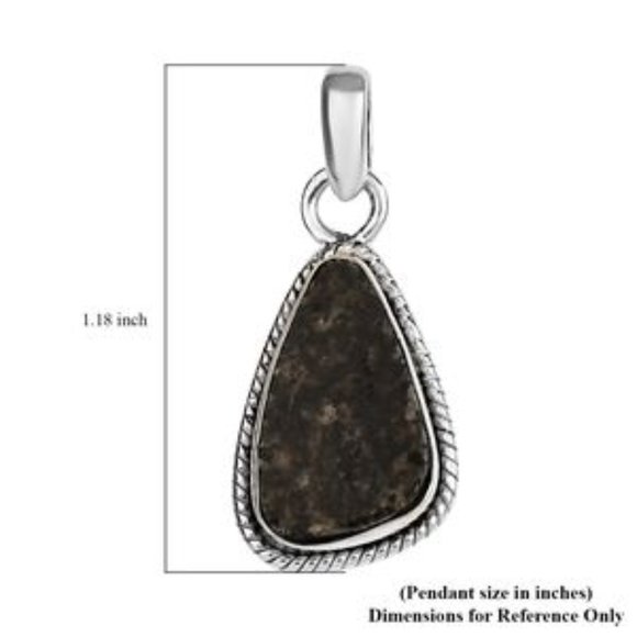 Artisan Crafted Natural Yooperlite Pendant in D'Joy Sterling Silver 6.20 ctw - Picture 5 of 10